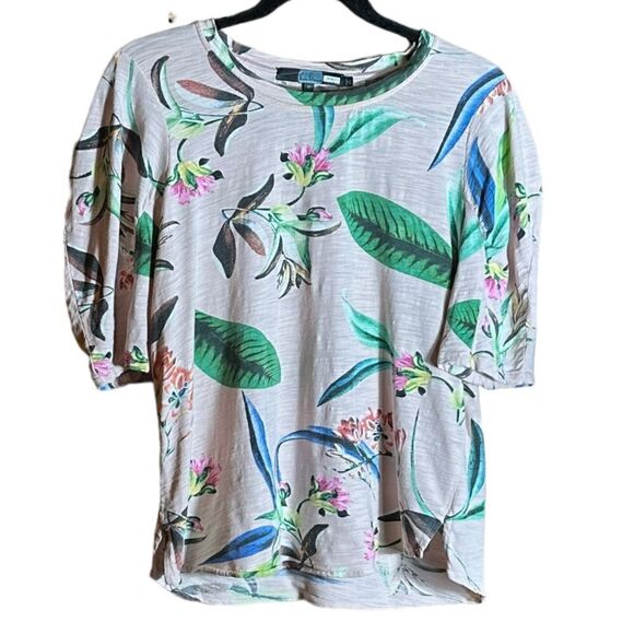 Eva Franco Botanical Print Top Size Medium 📦 - Picture 1 of 7